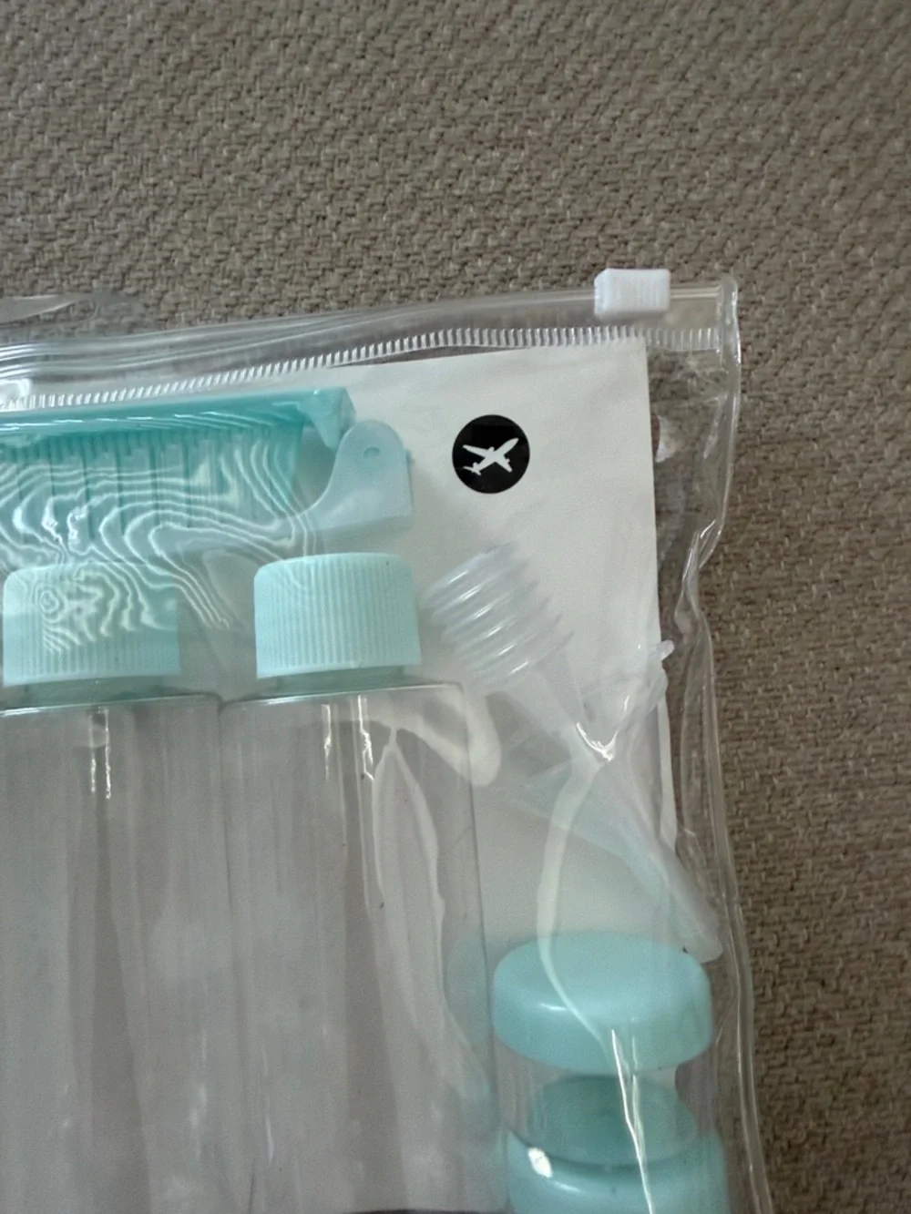 Travel Refillable Toiletry Bottle Set - Light Teal